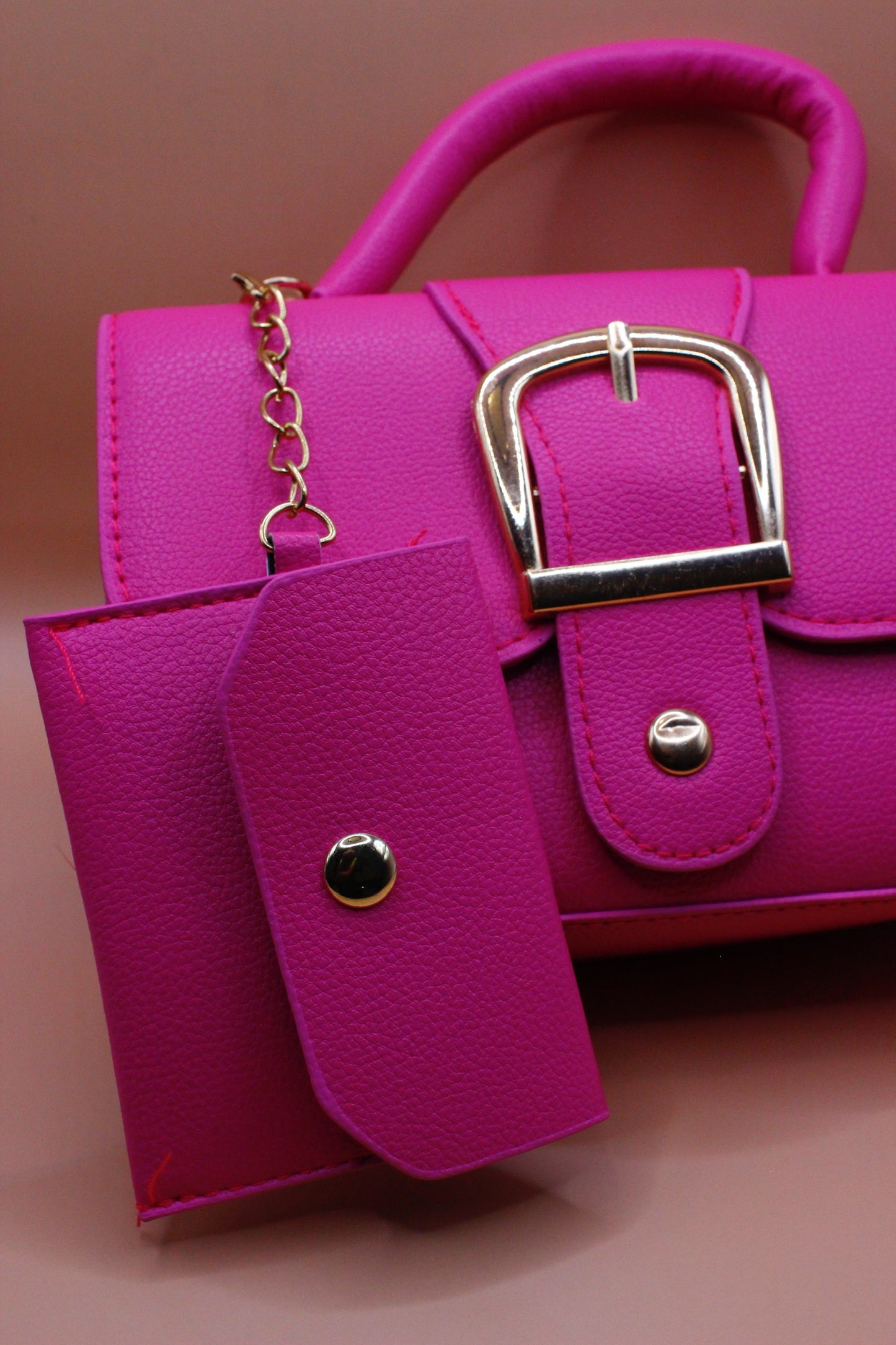Pink Square tote handbag