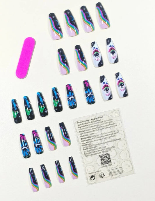 Trippy Vibes -Nail Set