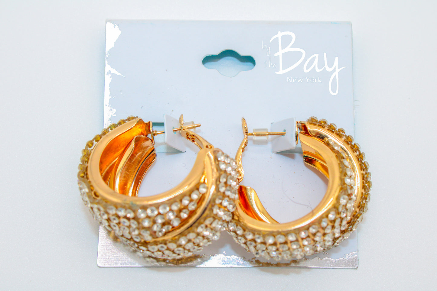 Diamond rhino hoop - earrings