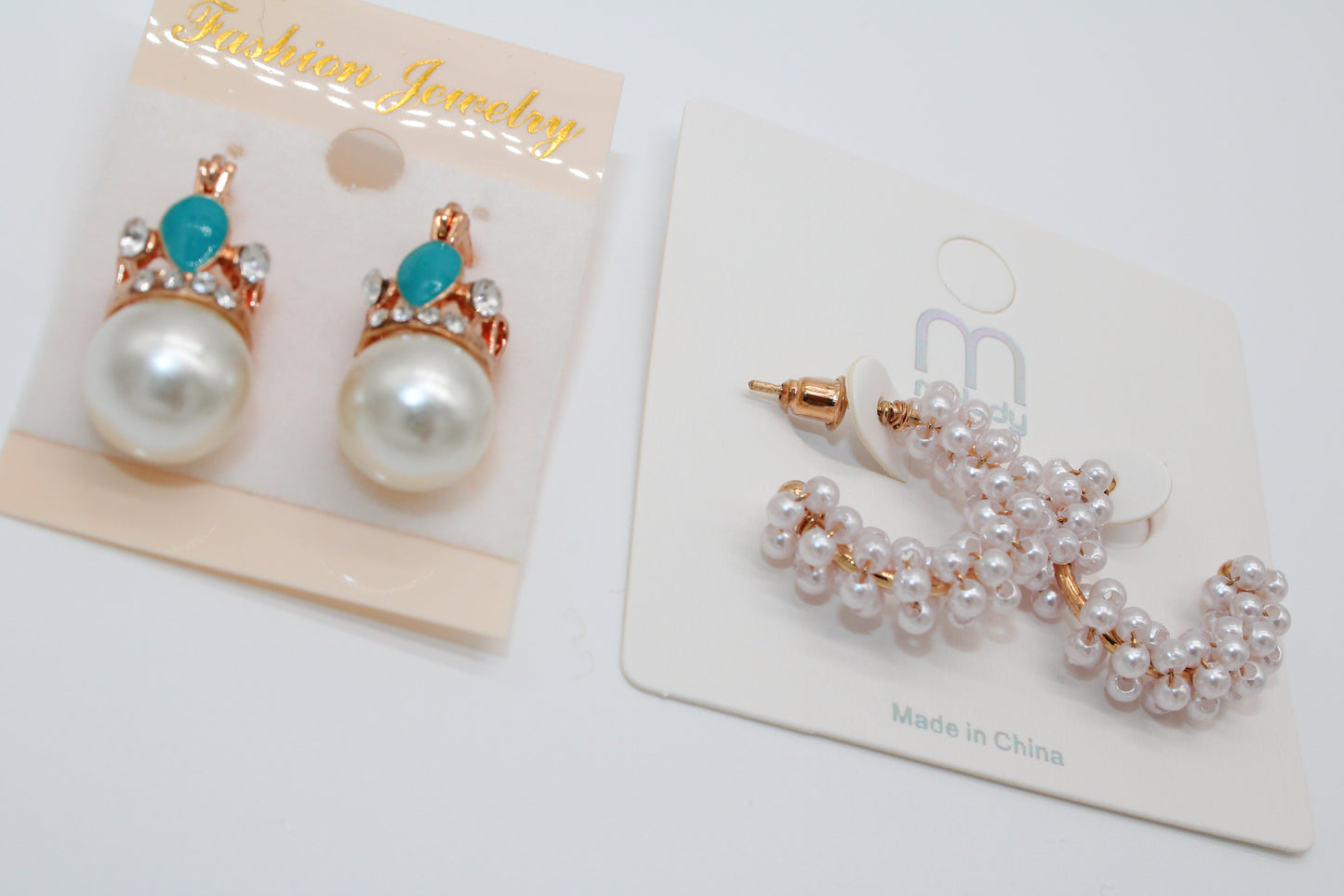 Mini Teal Pearl - Earring Set