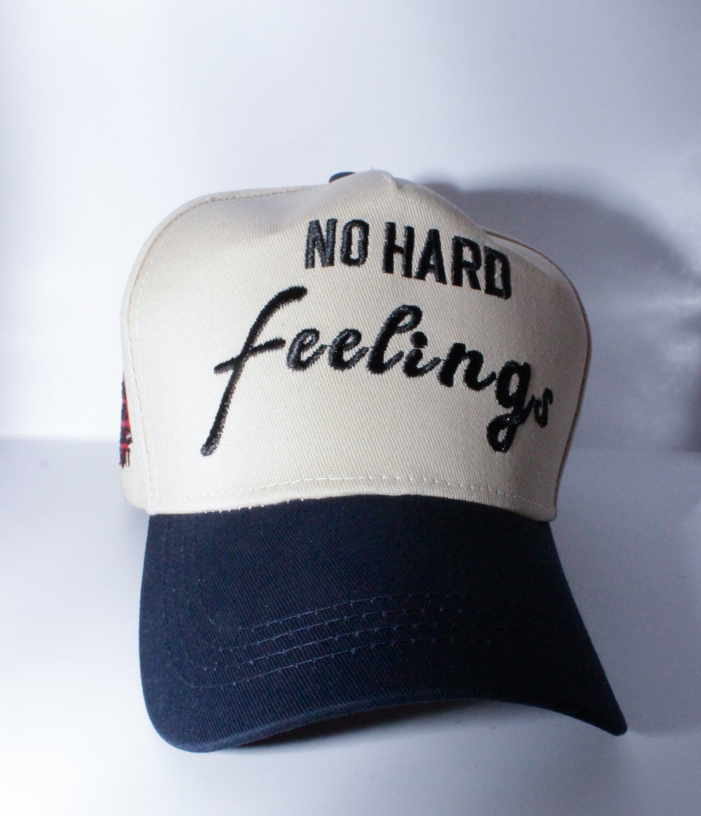 NO HARD FEELINGS (Navy Blue & Tan ) - SNAPBACK