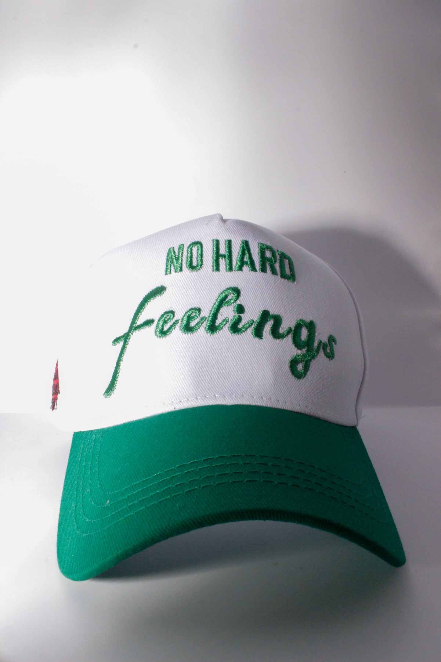 NO HARD FEELINGS (Green & White) - SNAPBACK