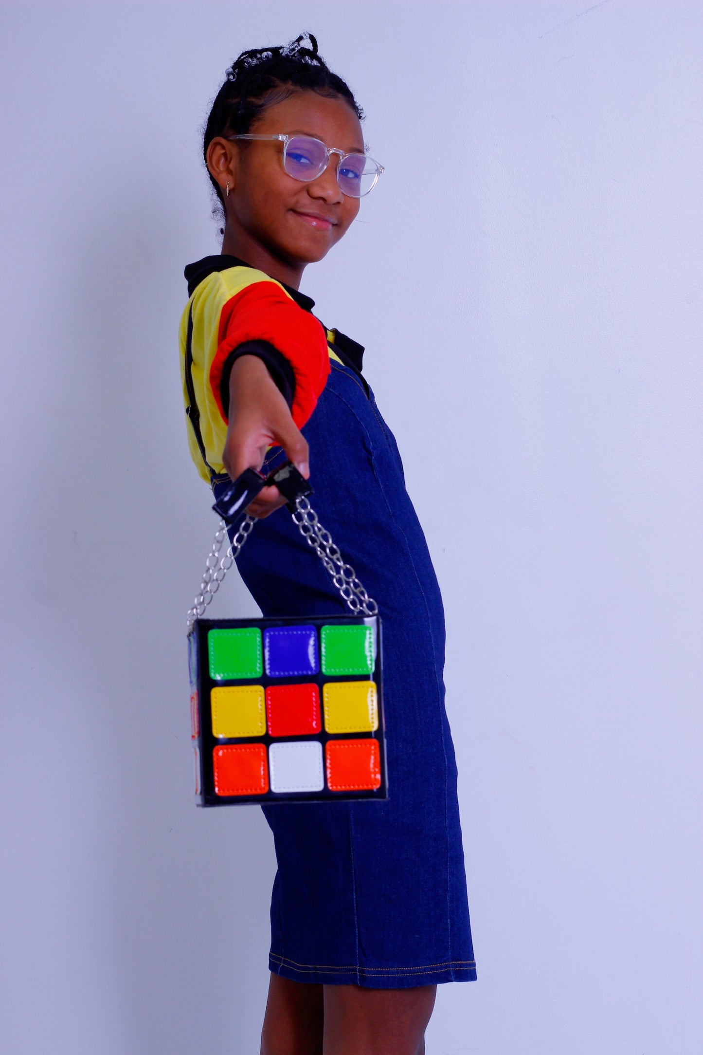 Rubiks cube Box -Hand Bag