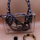Clear Cheetah mini tote