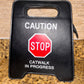 Stop Sign Black Small Handbag