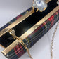 Plaid clutch -handbag