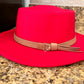 Red Vs Burgundy Fedoras