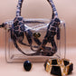 Clear Cheetah mini tote