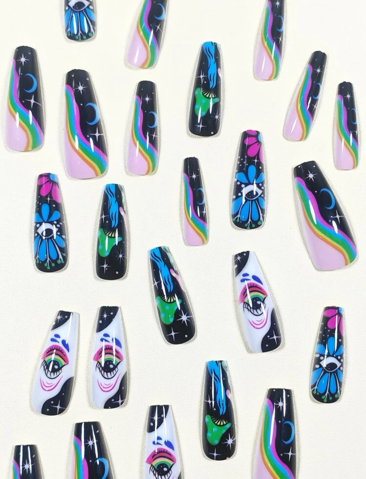 Trippy Vibes -Nail Set