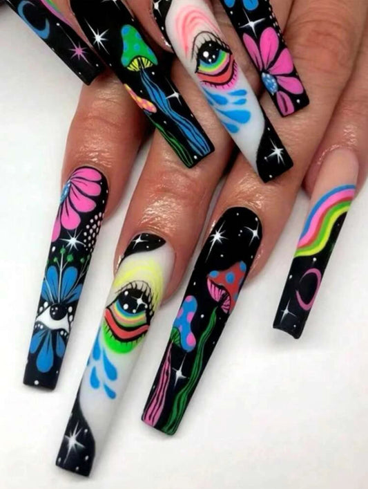 Trippy Vibes -Nail Set