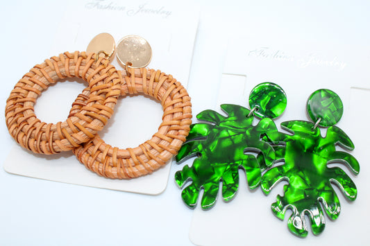 Bamboo Banga - earring set