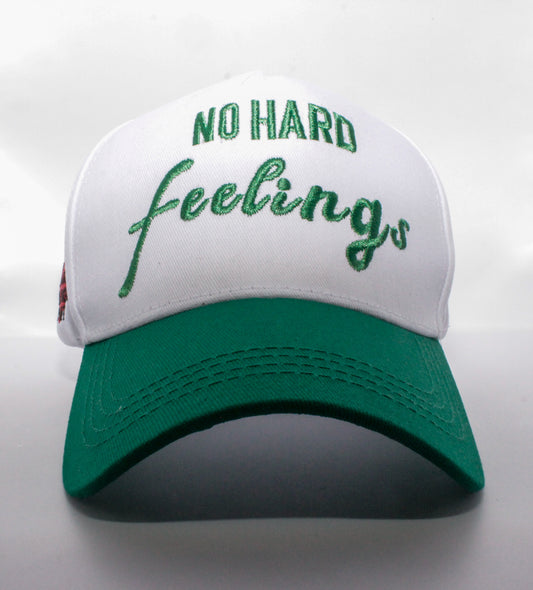 NO HARD FEELINGS (Green & White) - SNAPBACK