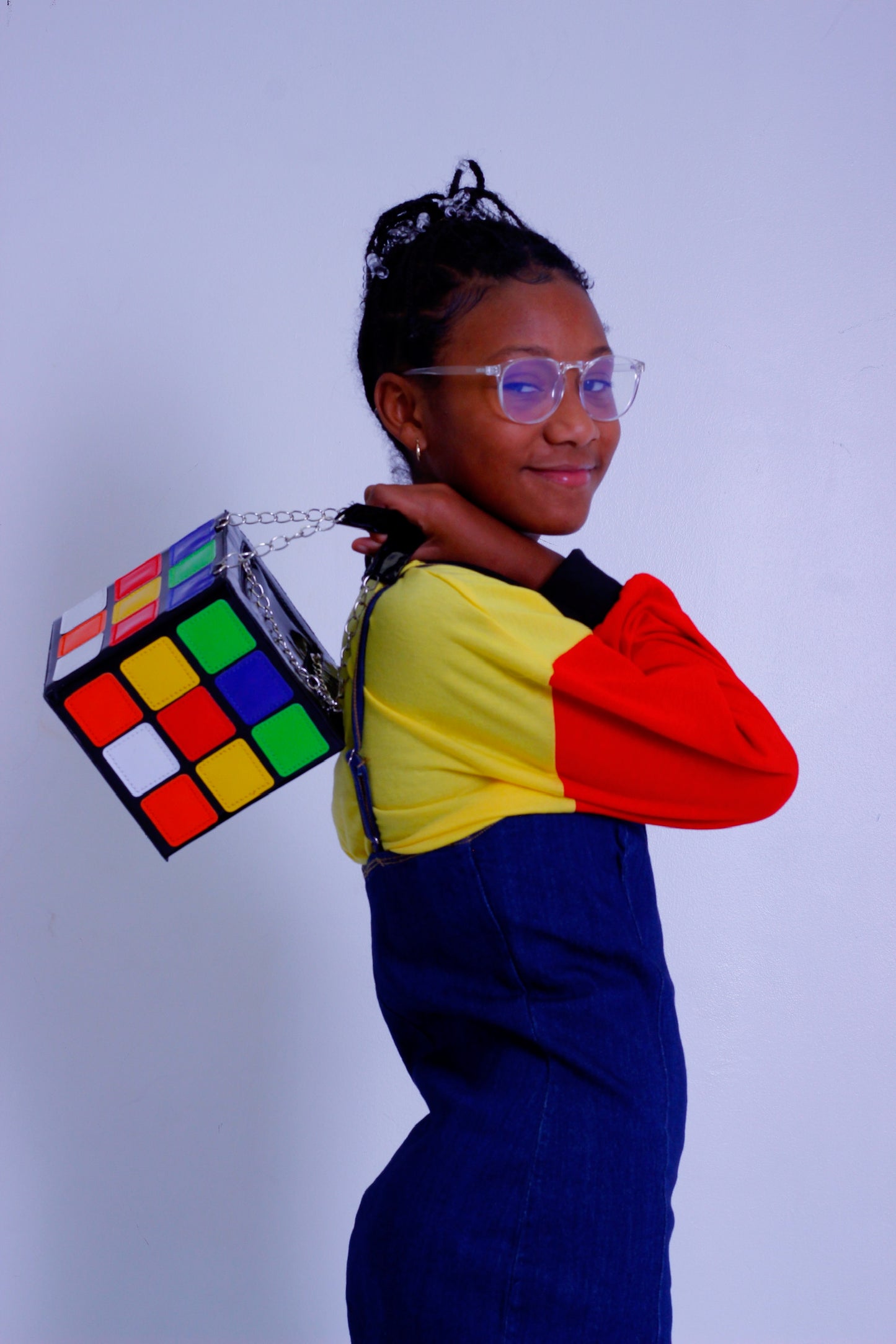Rubiks cube Box -Hand Bag