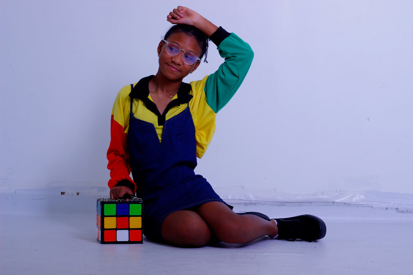 Rubiks cube Box -Hand Bag